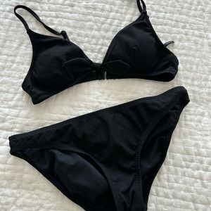 NWOT J Crew French Pique Swim Bikini Set